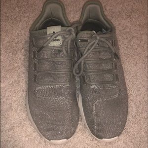 Adidas Green Glitter Sneakers